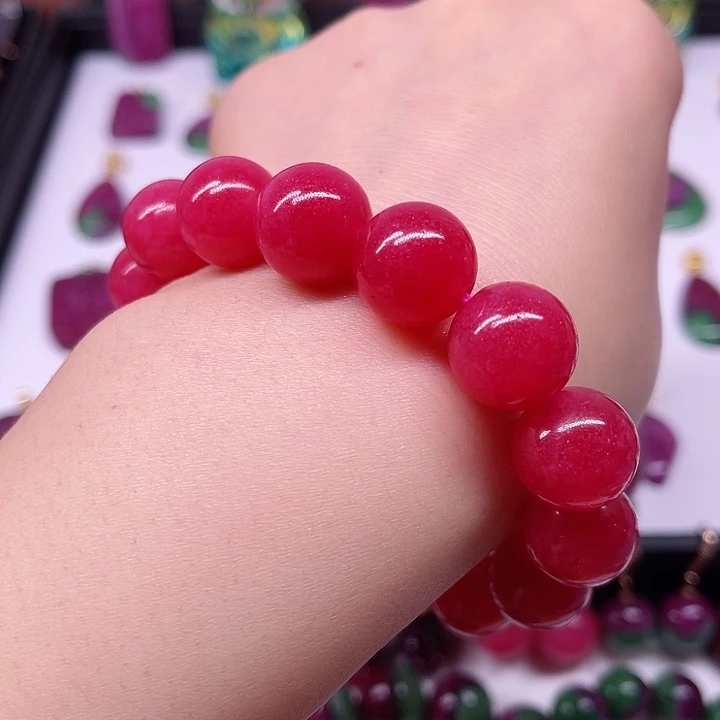 红宝石蔷薇手串卡14未镶嵌