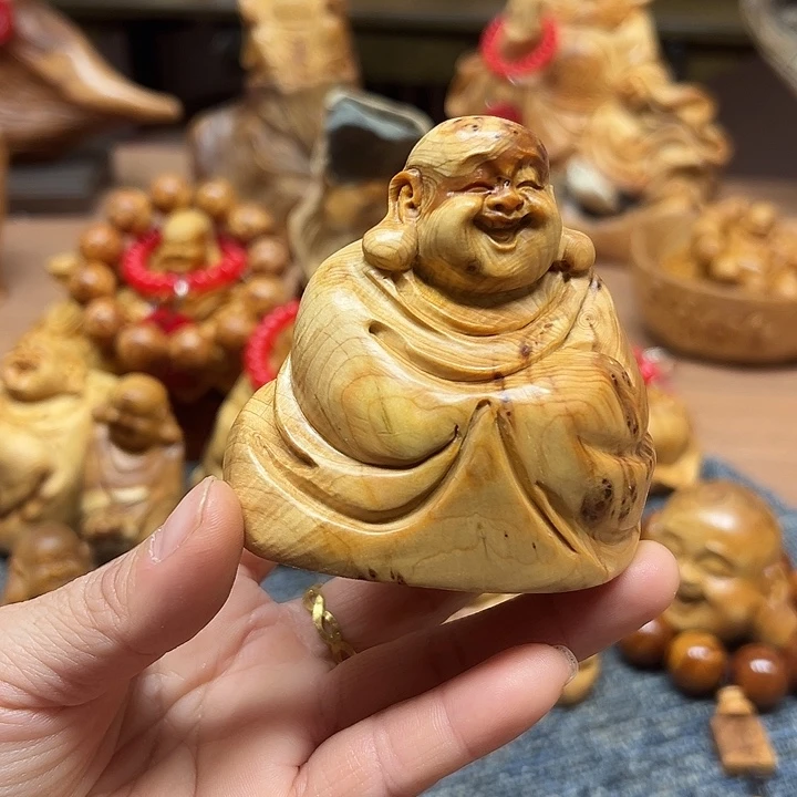 柏木太行崖柏手把摆件