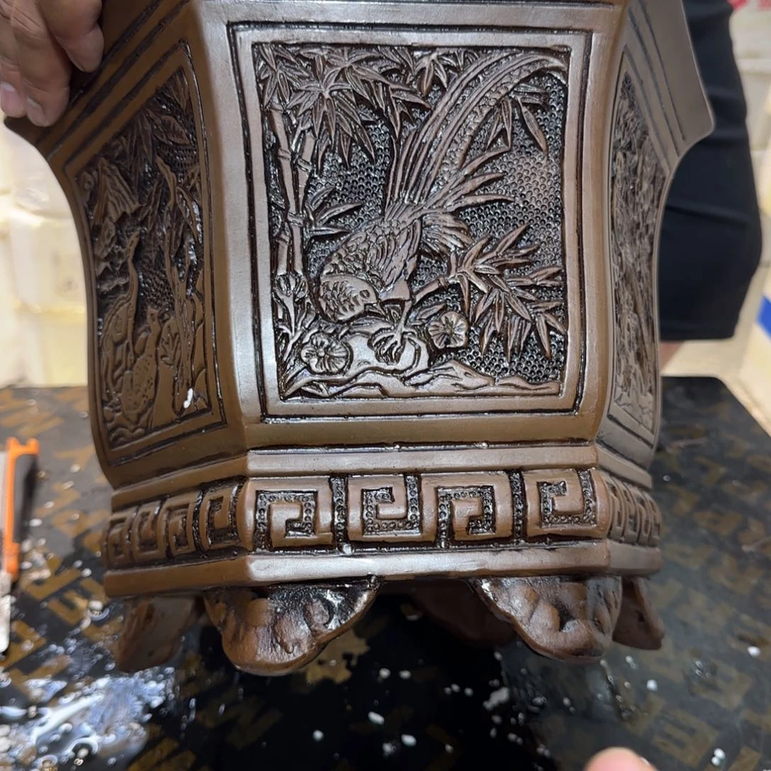 紫砂花盆口径26.22口径