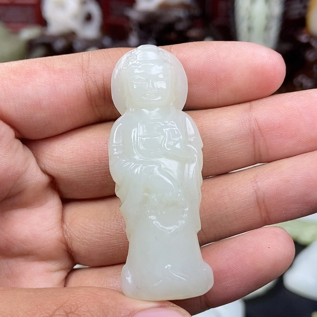 和田玉未镶嵌挂件