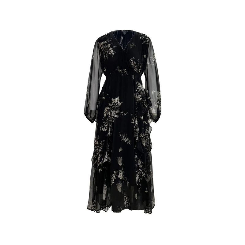 【2025-林姐真丝】重磅100桑蚕丝连衣裙Y25-0908