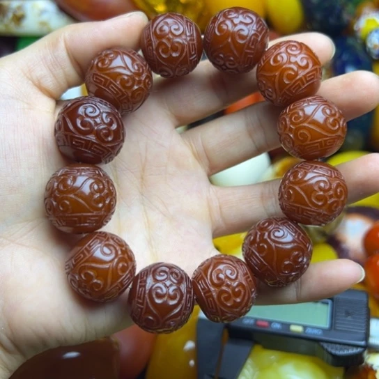 未镶嵌琥珀手链蜜蜡