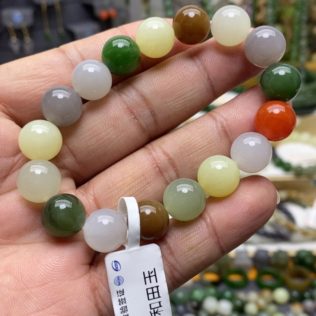 和田玉手链未镶嵌76