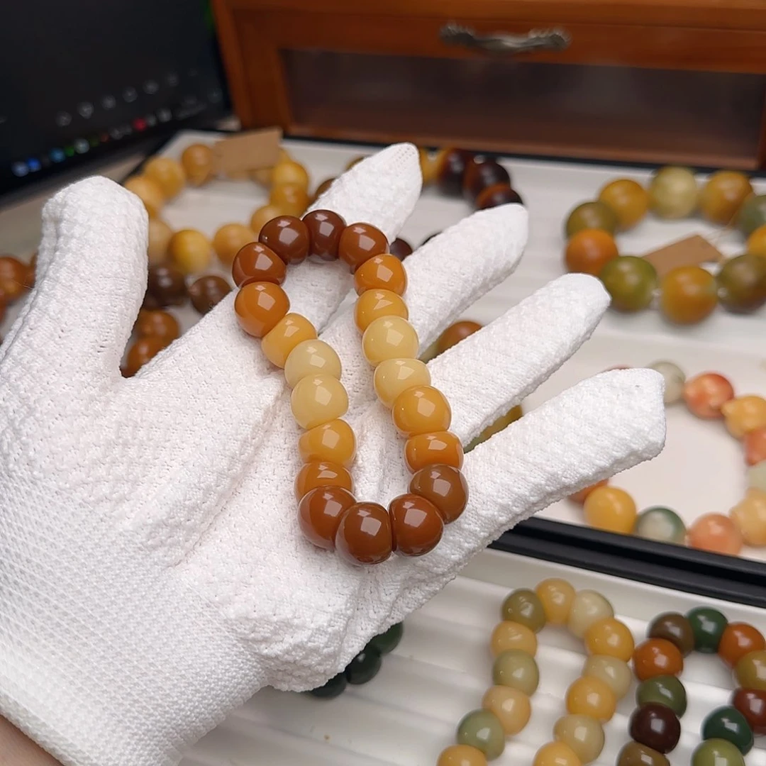 菩提根/象牙果手串卡14蒜瓣大肠渐变