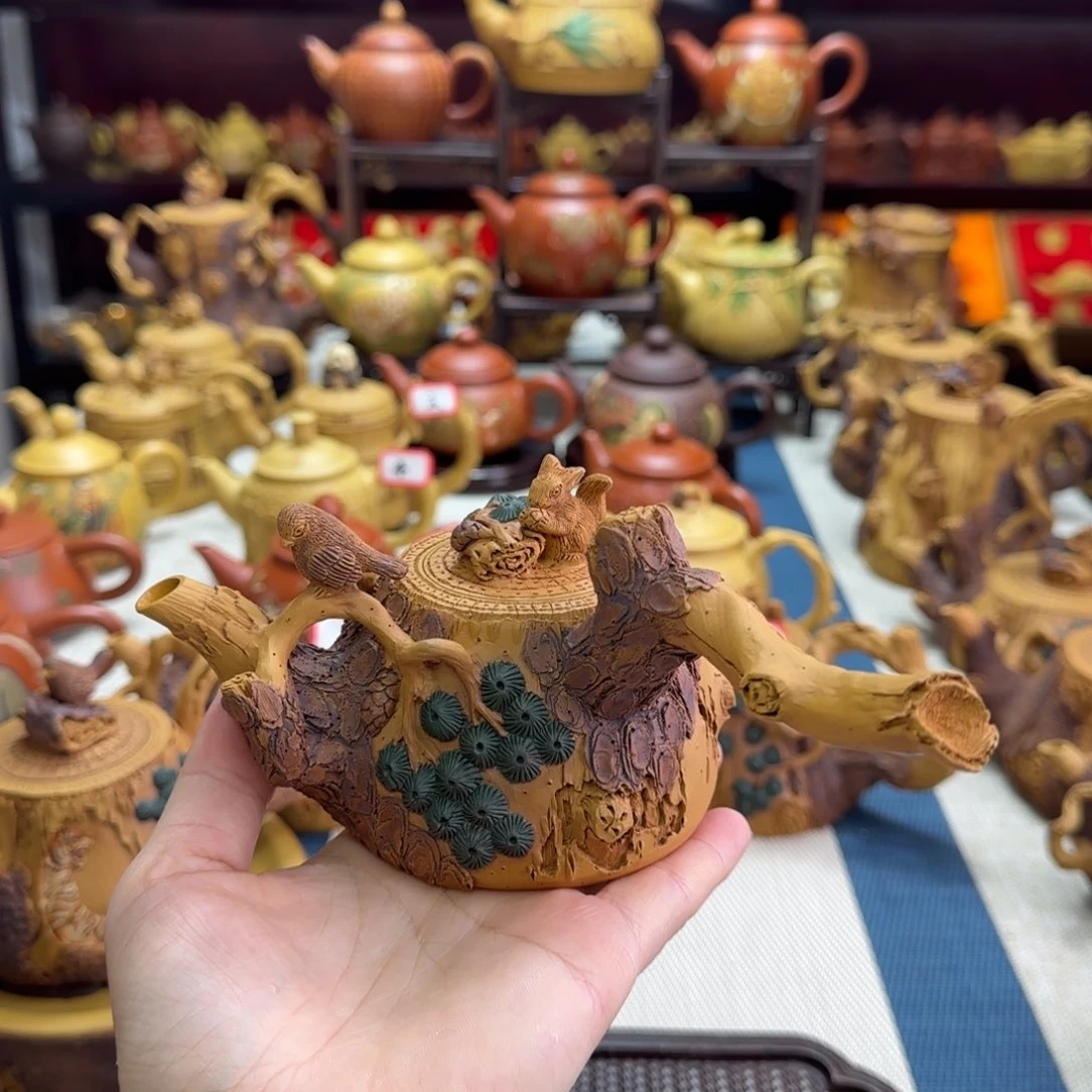 茶壶段泥树桩侧把