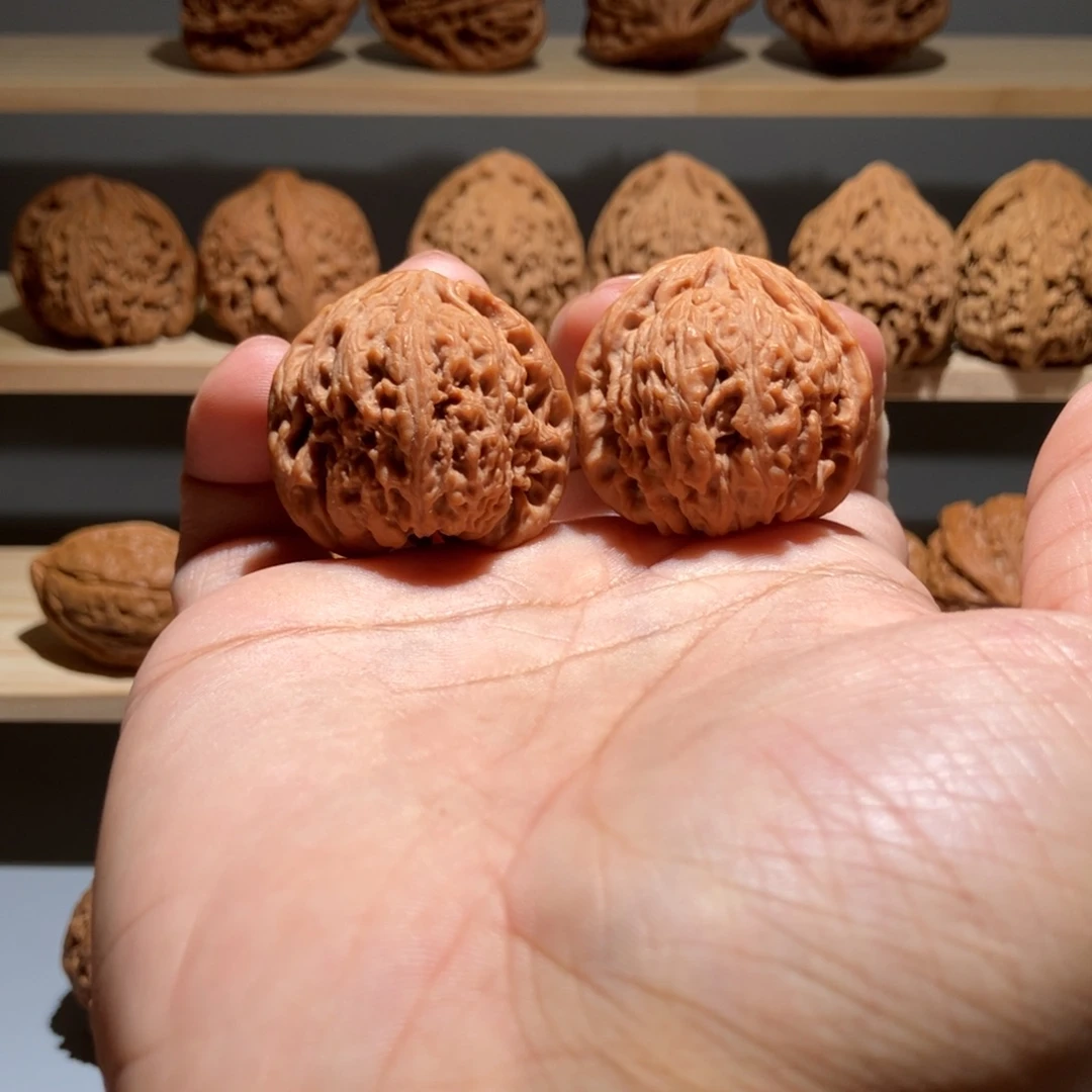 把件文玩核桃34尺全品窝头正桩凹底涿鹿南疆石