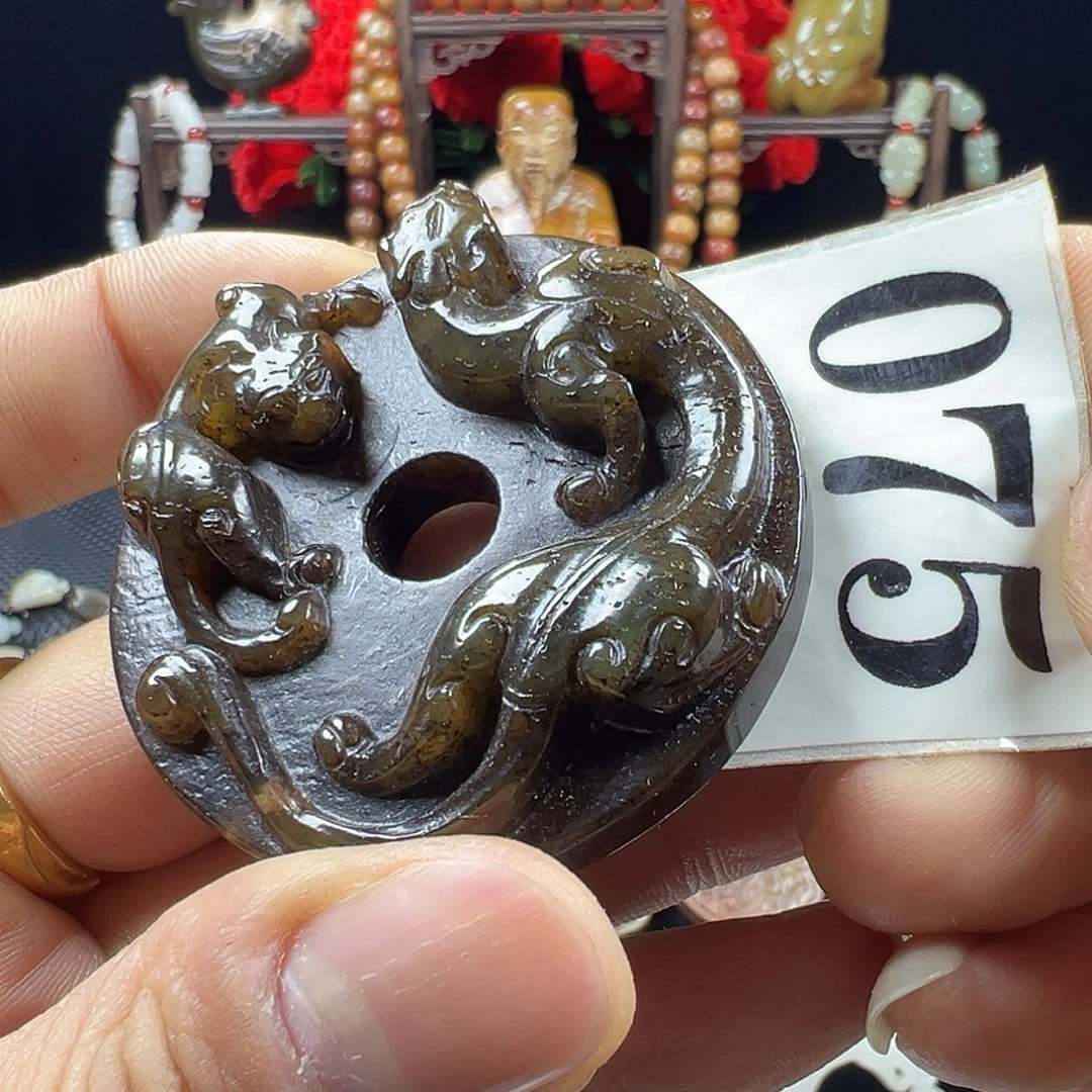 和田玉未镶嵌挂件