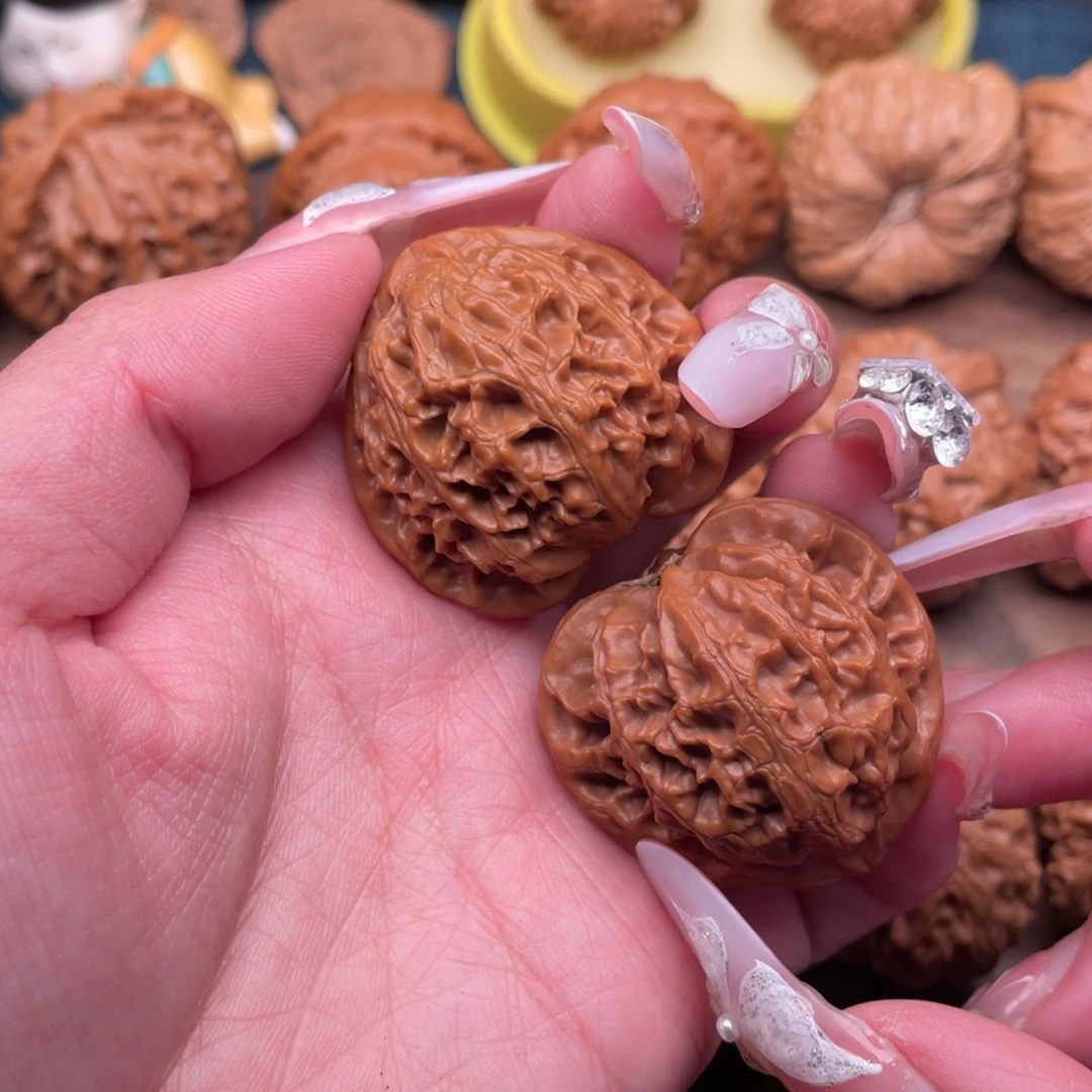 兰***呀把件文玩核桃全品桃心宫灯37