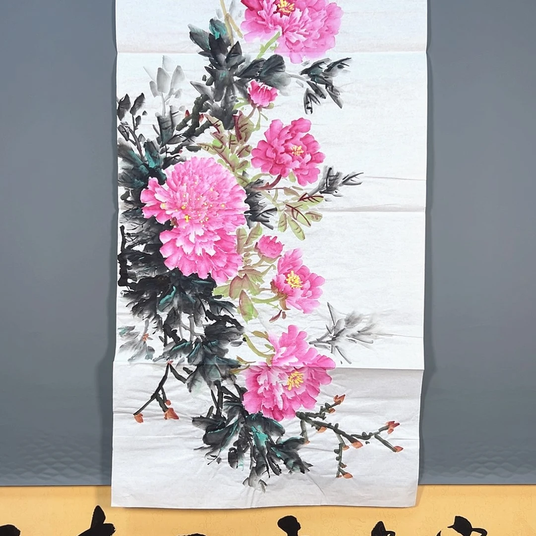 国画184 花鸟和蝴蝶都在等待它飞