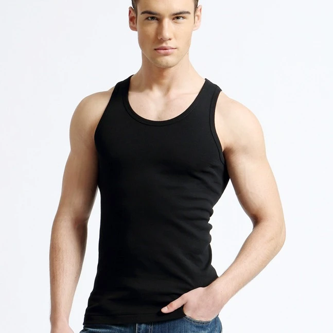 【新店福利】男士男款背心棉质学生运动跨栏打底贴身二道全棉汗背