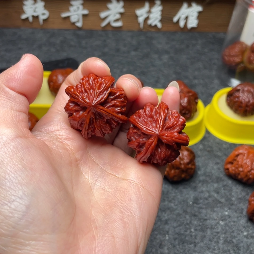 吊坠文玩核桃文玩核桃 手把件 四棱 35