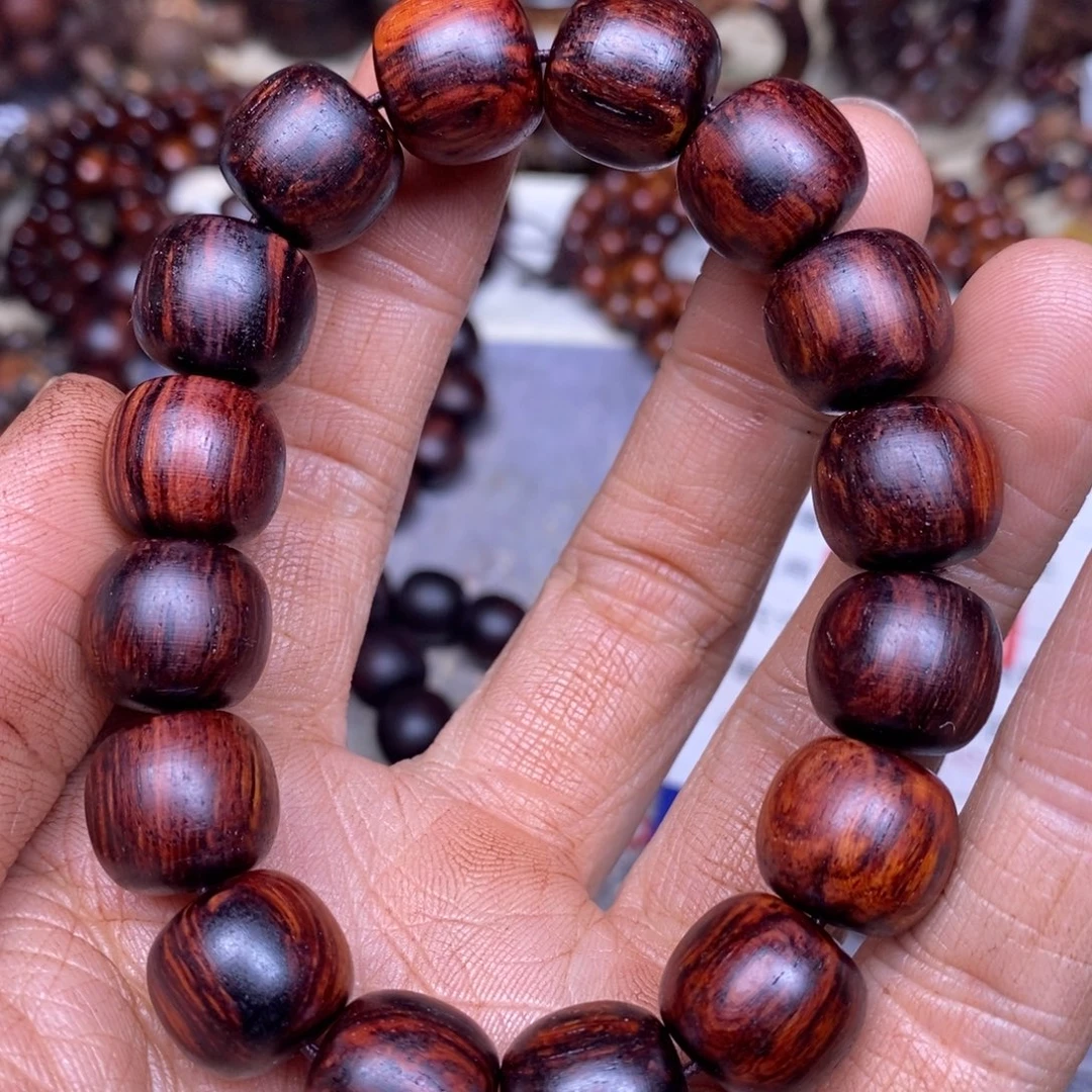 降真香手串/手链海南红降1314留疤，粗抛300目