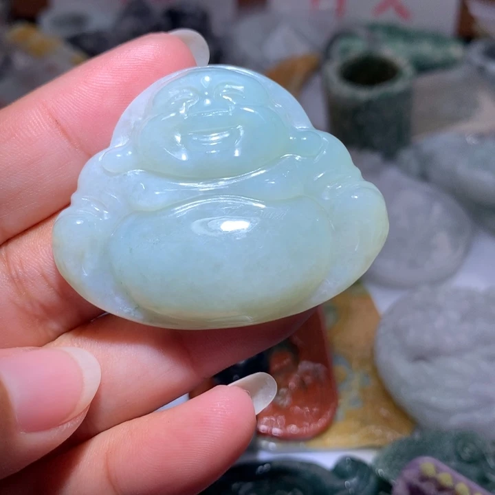 翡翠未镶嵌颈饰保真天然A货翡翠