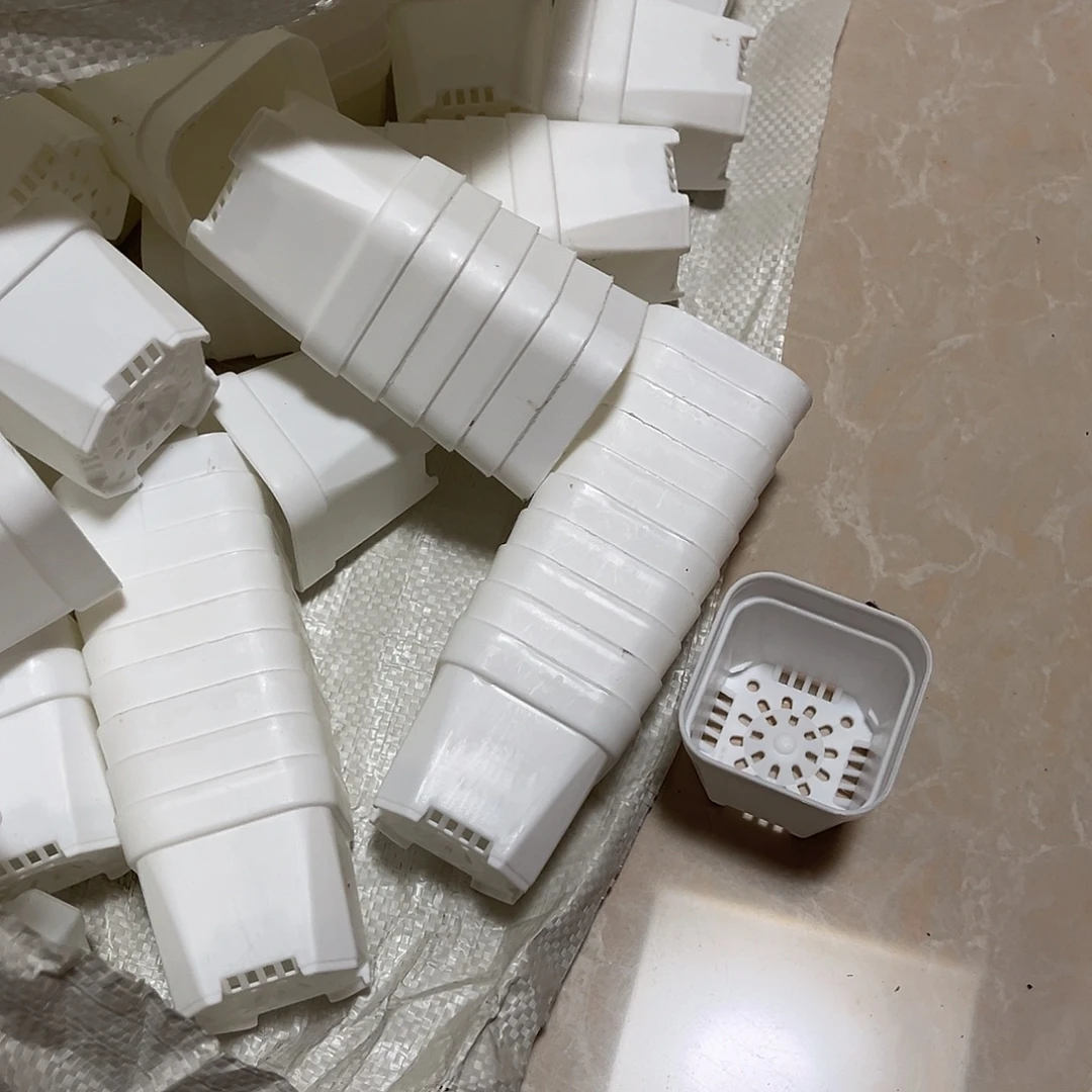 中厚口5.2高5白盆5个无托