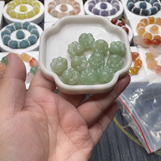 石英质玉（非洲翠）合金时尚大方气质优雅