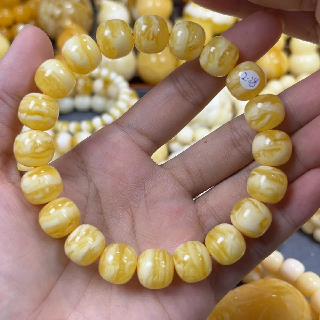 手串琥珀未镶嵌同料12.1mm
