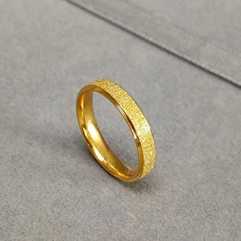 合金戒指 纸醉金迷戒指 金色经典时尚指环