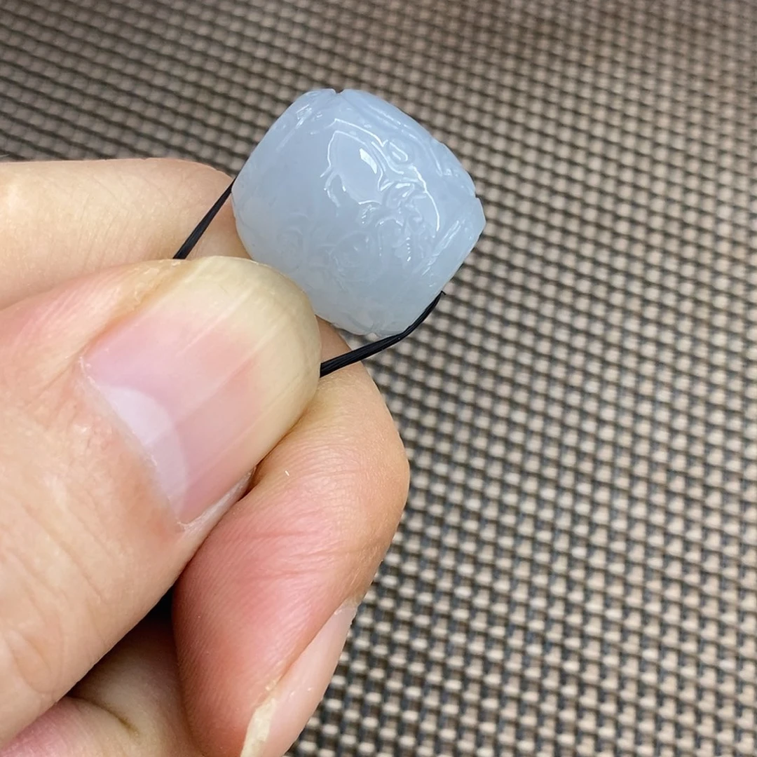 未镶嵌定制翡翠青***娃天然缅甸翡翠