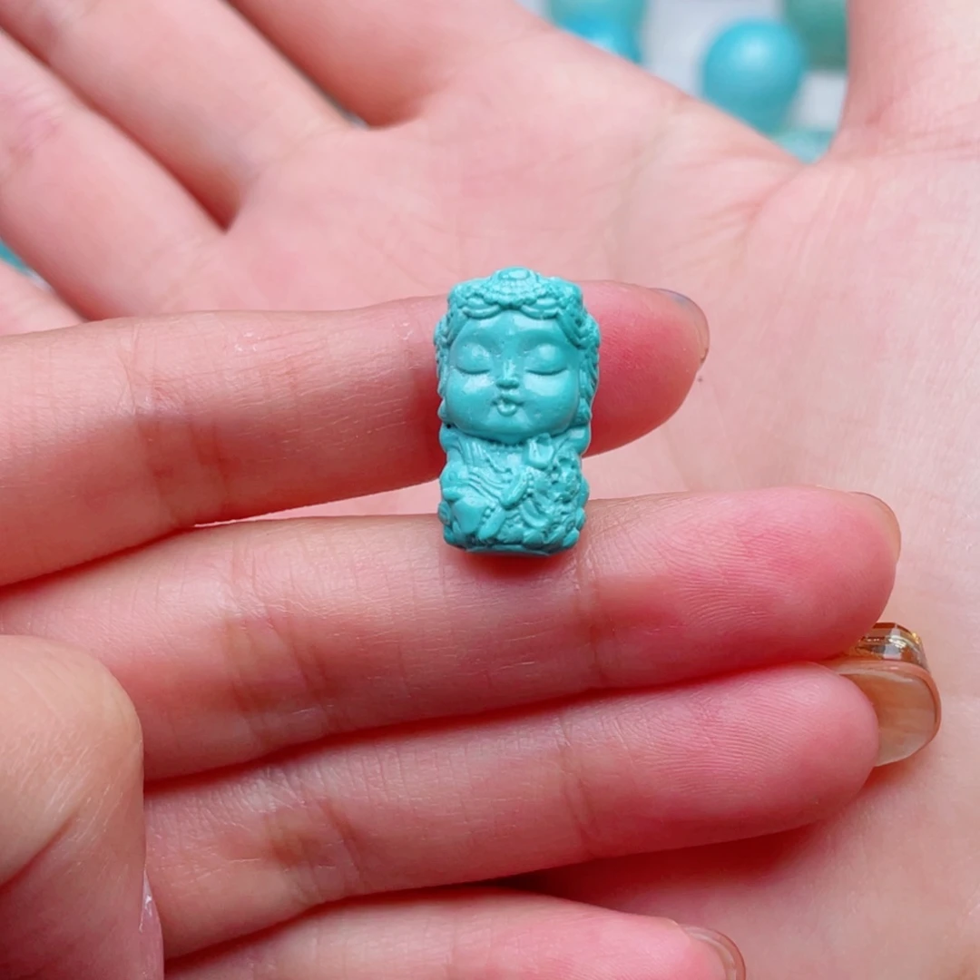 绿松石未镶嵌挂件