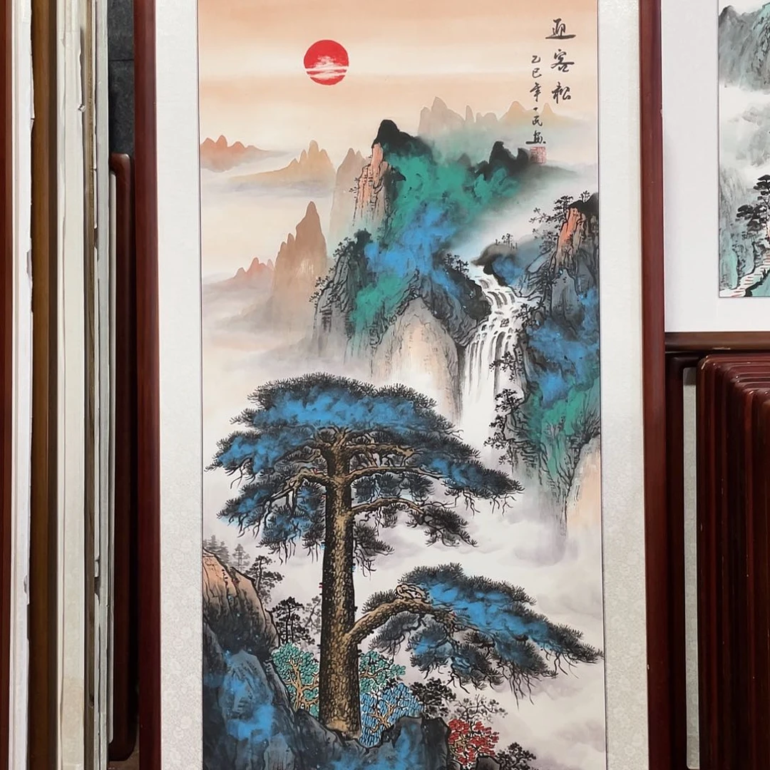 国画带框尺寸63*123厘米