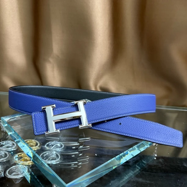 新款皮带男士头层牛皮腰带青中年H扣工字扣百搭高档送礼商务韩潮