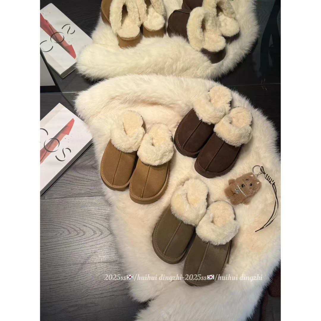 【灰灰穿搭】包头拖拼色防水台休闲风磨砂百搭风鞋子（C023)