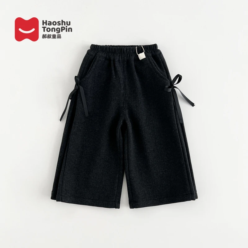 现货【加绒】郝叔童品秋冬新款2025女童韩版高货洋气长裤潮HL53181