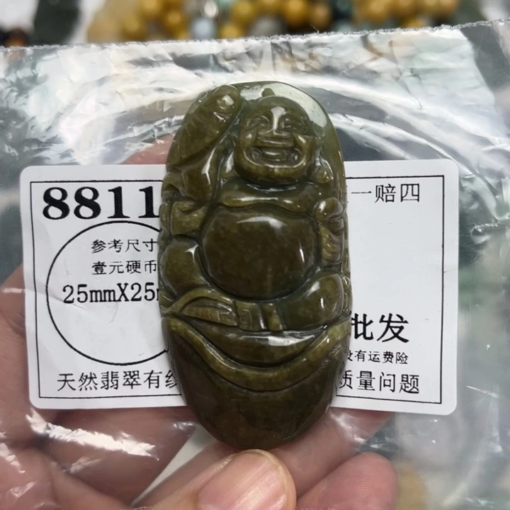 翡翠未镶嵌吊坠(不含链)8811