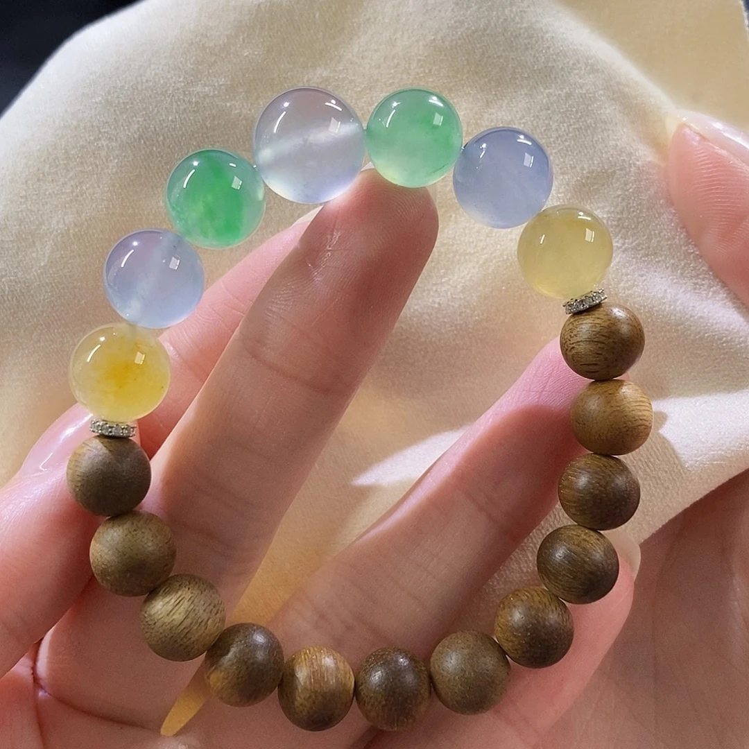 翡翠未镶嵌挂件卡10加半串特价力推