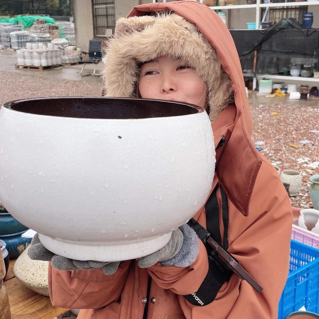 红陶王嫂花盆0126-266