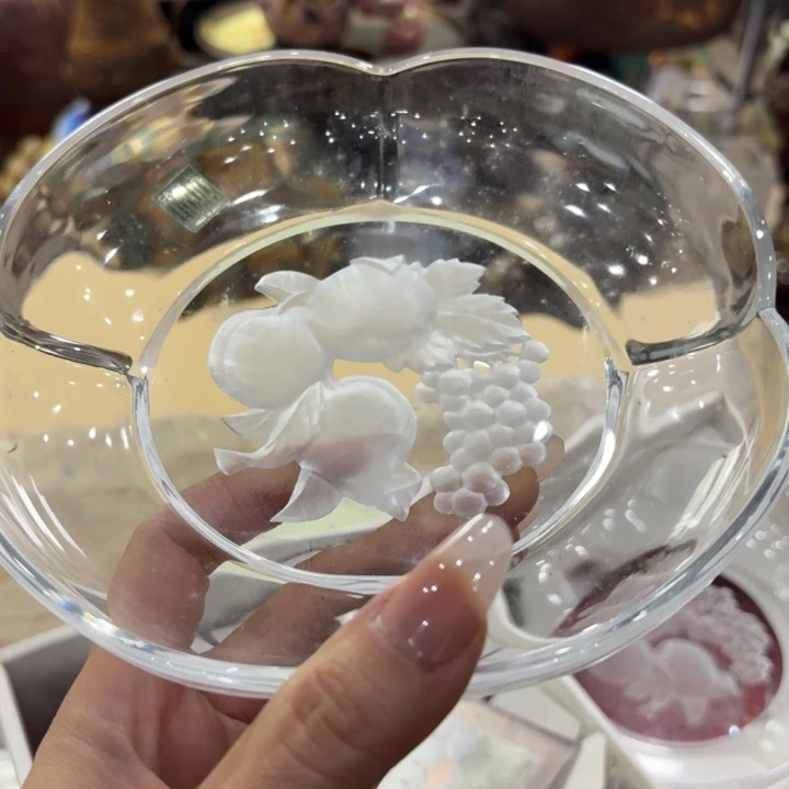 人造水晶古美术置物摆件