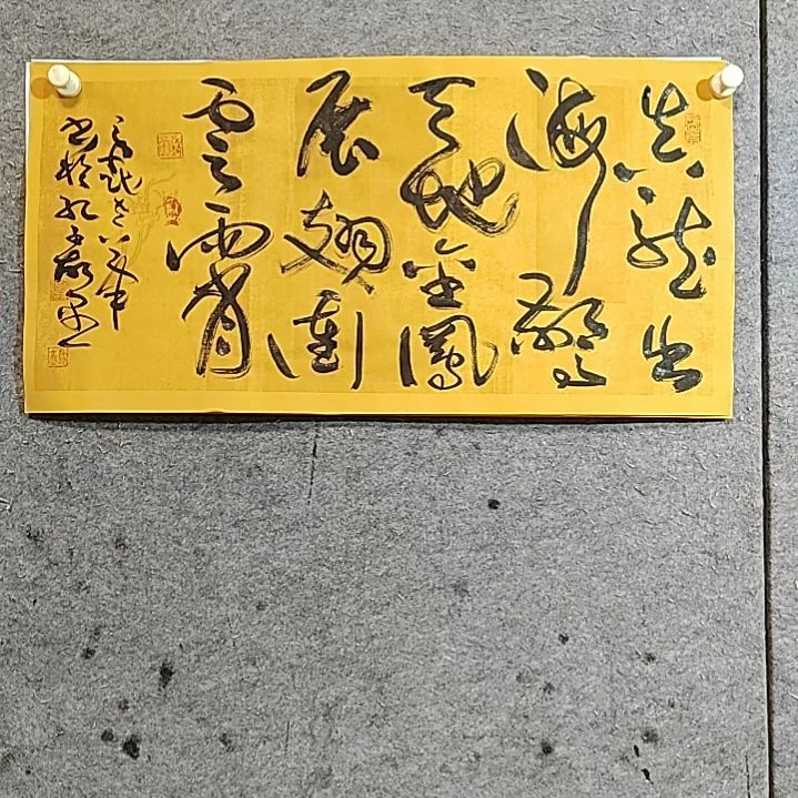 书法宋秉在。68X34。真龙金凤