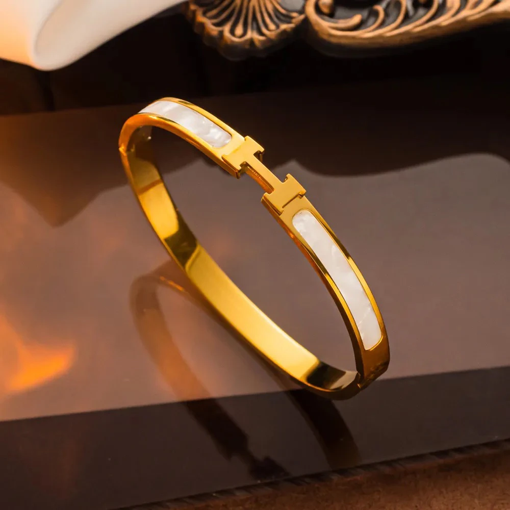 铜合金手镯 2078时尚气质字母手镯