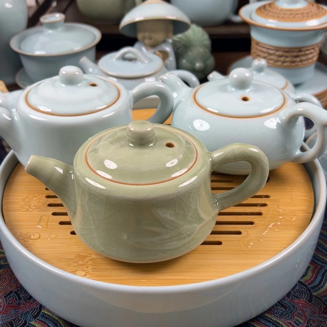 瓷壶原矿釉水将军壶