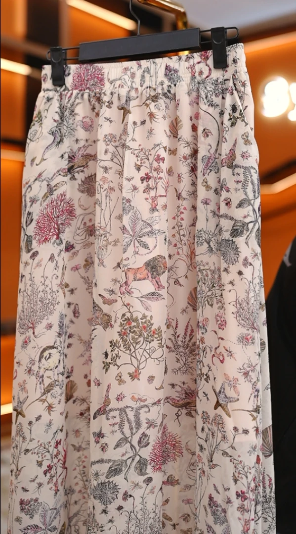 高端洋气减龄女装裙2025夏季新款休闲百搭轻薄舒适半身裙