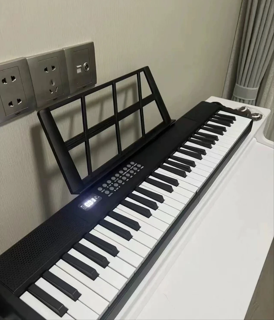 便携式多功能61键电钢琴赠送10首曲目课程