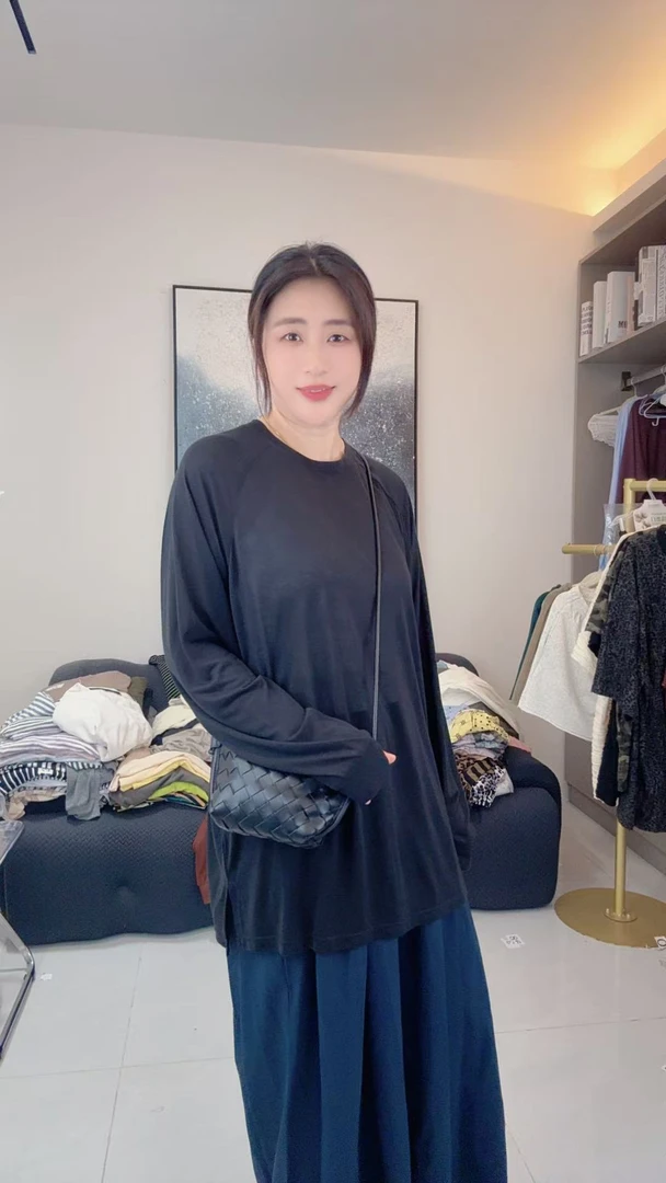 2025夏季薄款休闲天丝洋气百搭潮流上衣