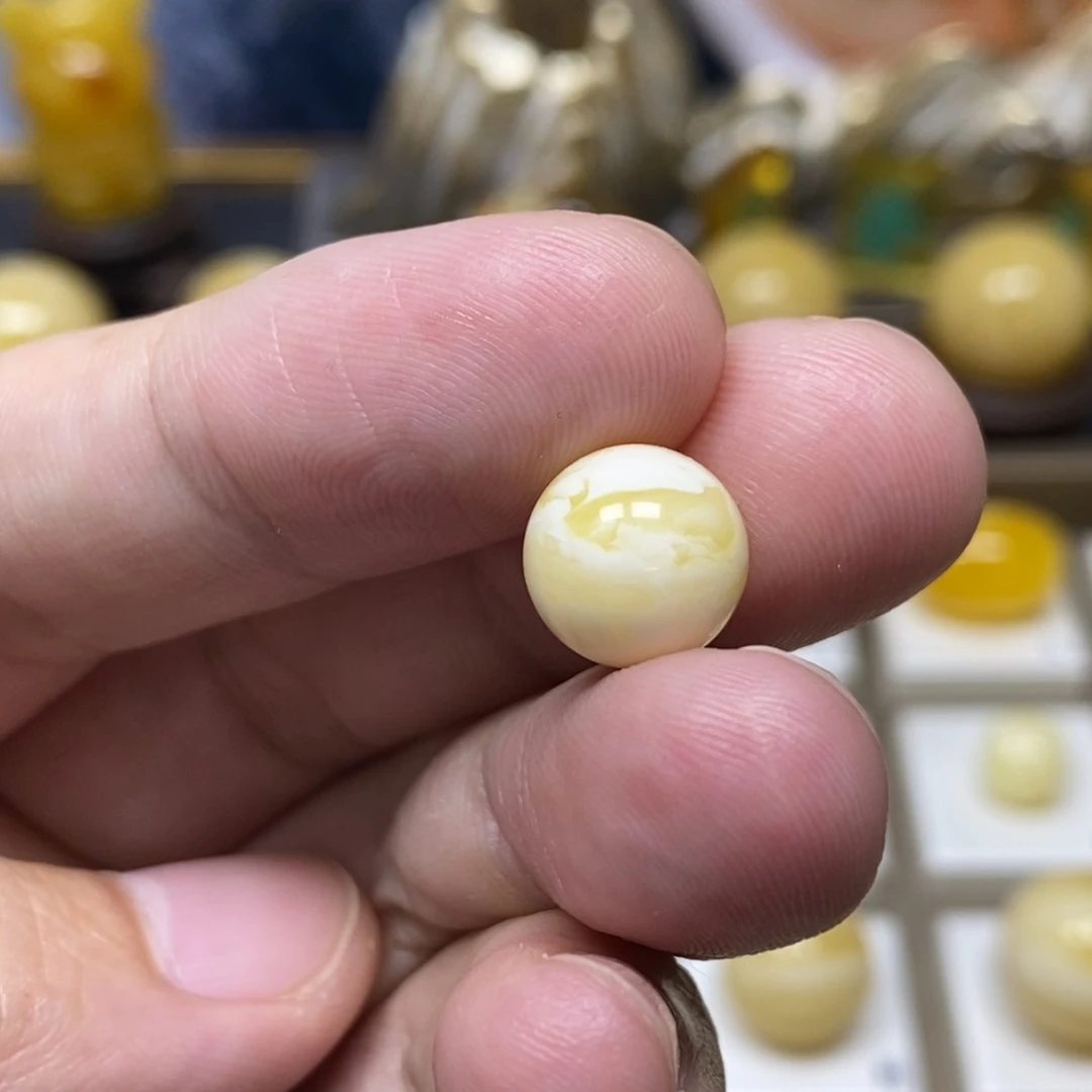【闪购商品】琥珀手链未镶嵌10.9圆珠