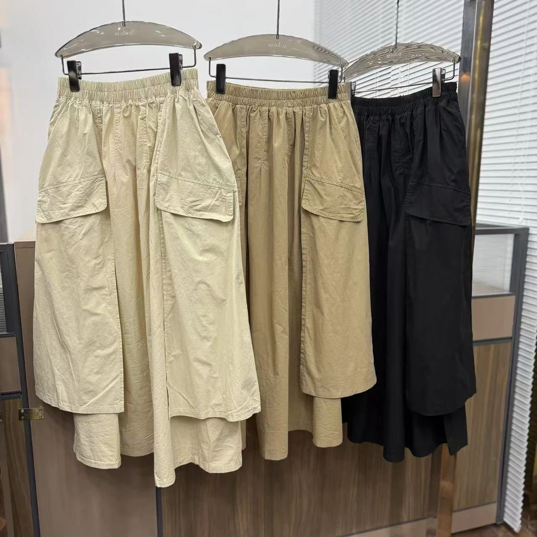 803夏季三色口袋款半裙 (长度85cm)