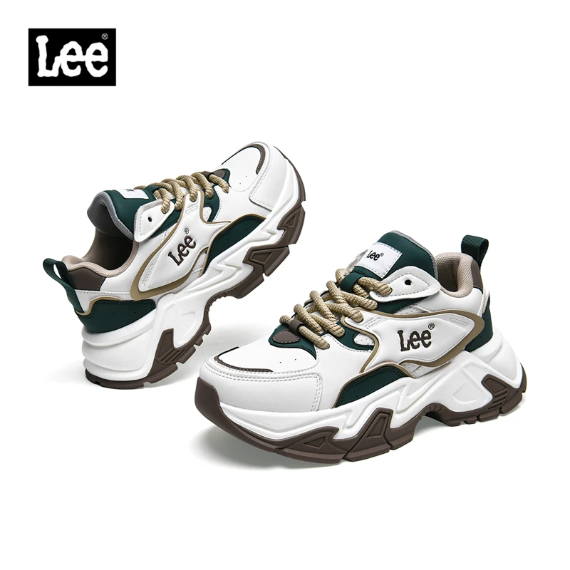 Lee休闲板鞋厚底男士透气增高老爹鞋休闲夏季秋季冬季时尚百搭ins