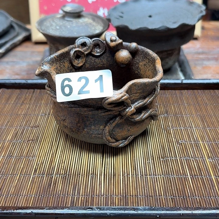 纯手工制作粗陶茶具