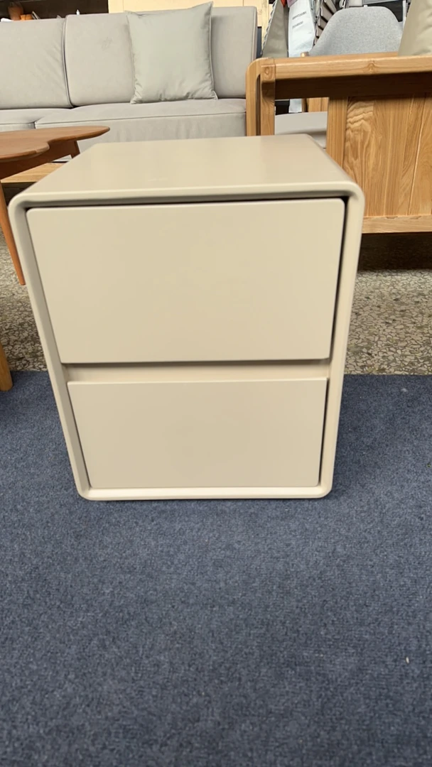 奶油风床头柜意式储物柜家用