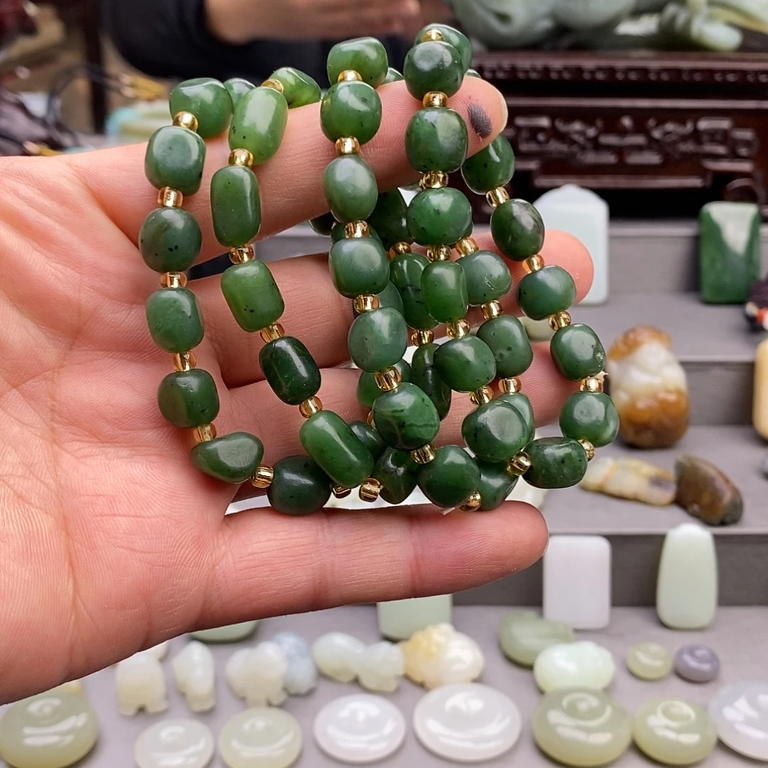 和田玉未镶嵌颈饰多样性发货只发一条