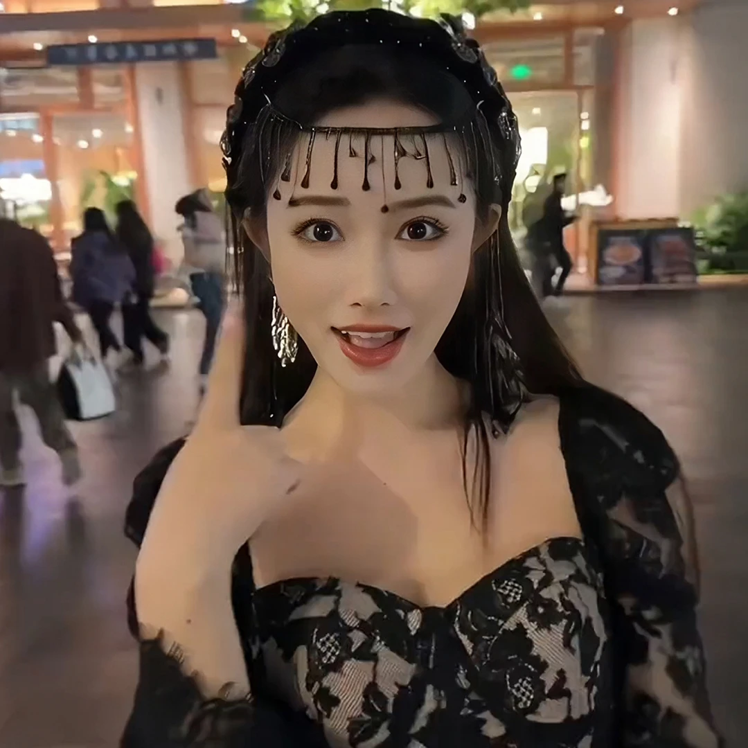 西域秋冬遮发缝丝绒花朵流苏发箍女款新款高颅顶头箍发卡头饰