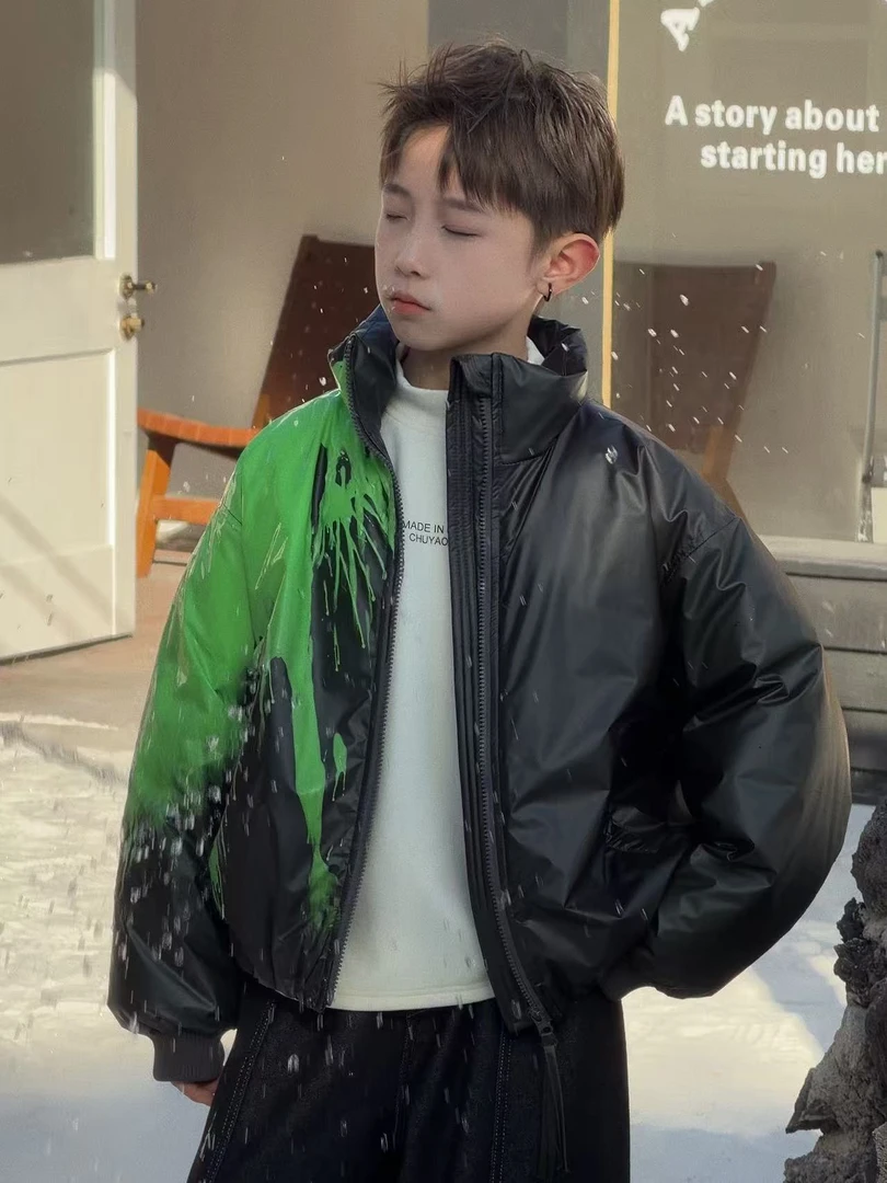 CHUYAO【温变感应】儿童冬季韩版温变极寒90白鸭绒羽绒服25137