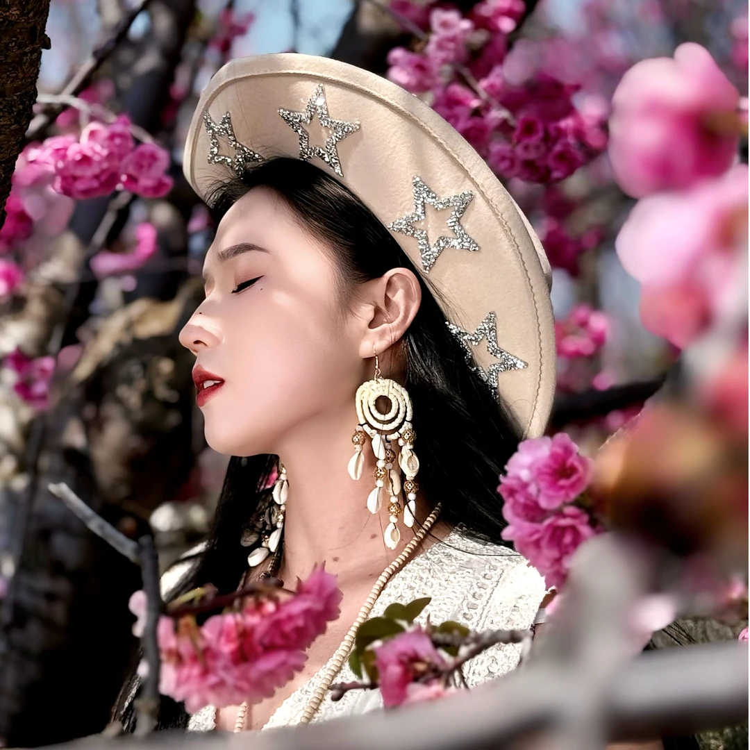 异域风情水钻星星男女牛仔帽复古（有库存直接拍）