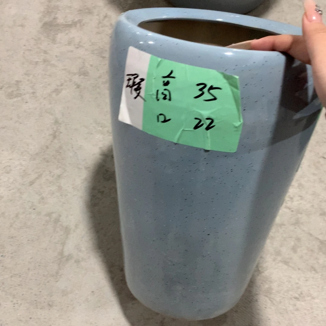 微瑕高温陶瓷花盆