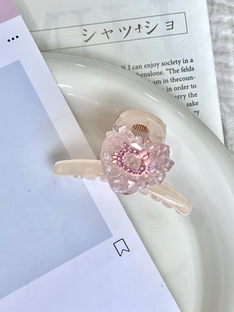 韩国东大门定制款原创设计小众时尚可爱少女风爱心抓夹（单只）ZJ54