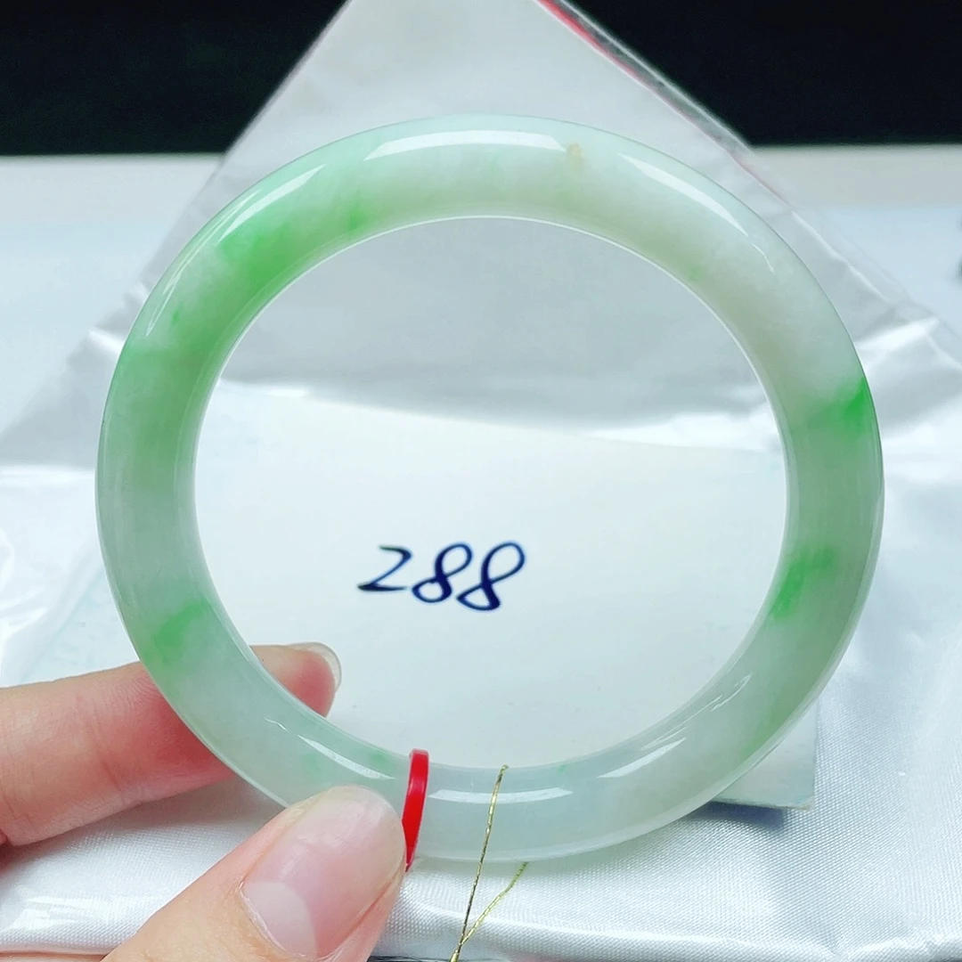 翡翠未镶嵌手镯（圆镯）美人条55.2