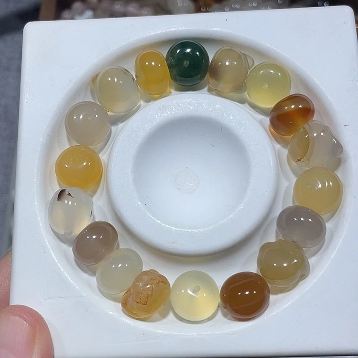 玛瑙/玉髓合金颈饰